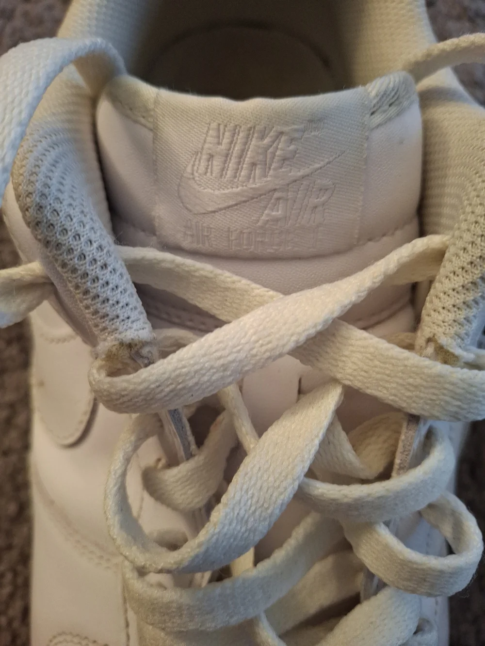 Nike Mens Classic White Air Force 1 Low-Top Sneakers Sz 12